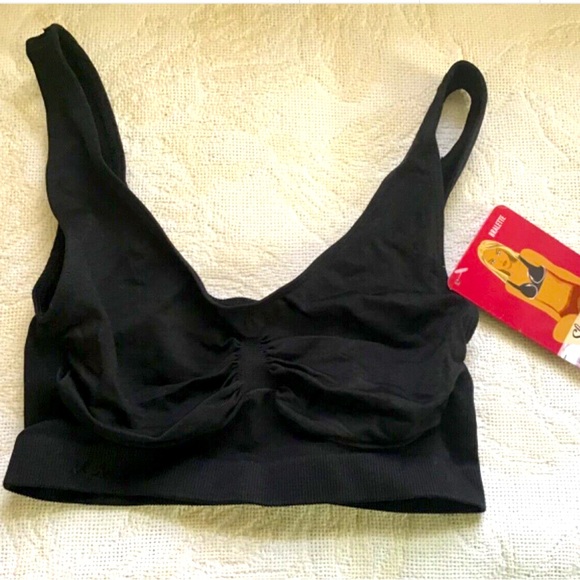 🦋 Slim Me Memoi Black Bra Set of 2! NWT L XL Sassybax style No bulge Bra - Picture 8 of 11